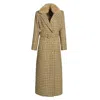 Hortons England Women's Neutrals Long Tweed Coat - Tan In Brown