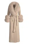 Hortons England Women's Neutrals Mayfair Cashmere Coat Beige In Beige
