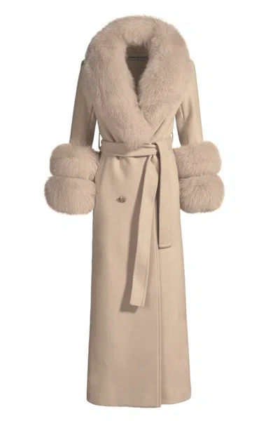 Hortons England Women's Neutrals Mayfair Cashmere Coat Beige