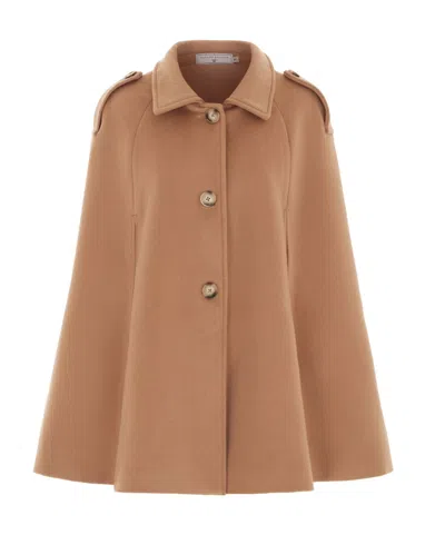 Hortons England Women's Neutrals The Tetbury Cape - Tan In Brown