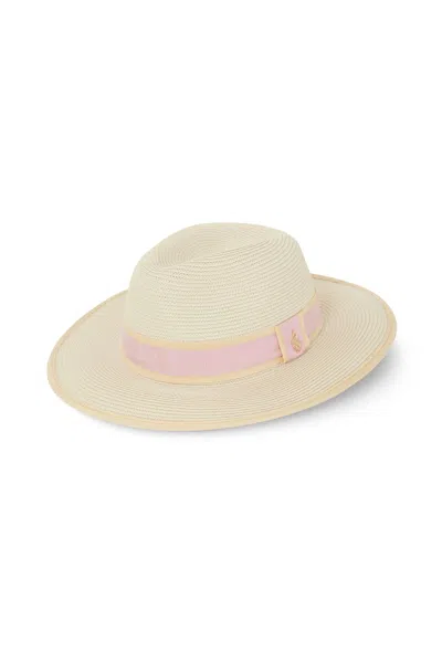Hortons England Women's Pink / Purple Studland Fedora Light Pink In Pink/purple