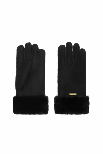 Hortons England Women's Richmond Sheepskin Gloves Black