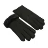 Hortons England Women's The Brooklyn Black Suede Gloves In Black
