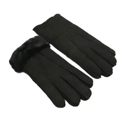 Hortons England Women's The Brooklyn Black Suede Gloves