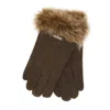Hortons England Women's The Elsfield Sheepskin Gloves Brown