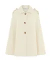 Hortons England Women's The Tetbury Cape - Tweed White In White