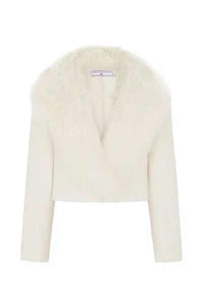 Hortons England Women's Valencia Cropped Jacket White Tweed