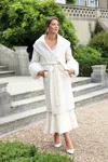 Hortons England Women's White Belmont Cashmere Coat Ivory In White