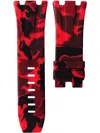Horus Watch Straps 44mm Audemars Piguet Royal Oak Offshore Watch Strap In Red
