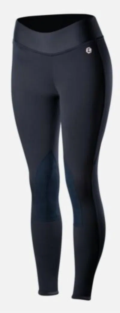 Horze Women's Fleece Lined Winter Riding Tights In Dark Blue In Multi