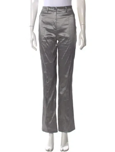 Pre-owned Hosbjerg Flared Pants W/ Tags In Gray