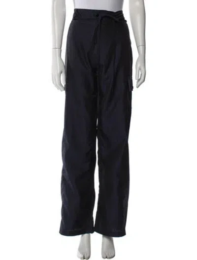 Pre-owned Hosbjerg Wide Leg Pants In Blue