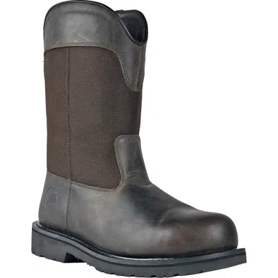 Hoss Boot Company Hoss Buck 11 Inch Pull On Steel Toe Work Boot In Brown