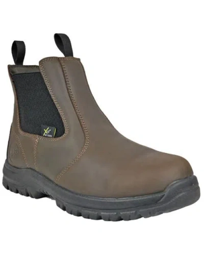 Hoss Boot Company Hoss Chelsea Brown Composite Met Guard Waterproof Work Boot
