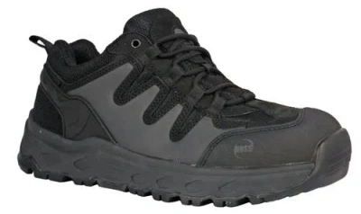 Hoss Boot Company Hoss Eric Low Composite Toe Wedge Work Shoe In Black