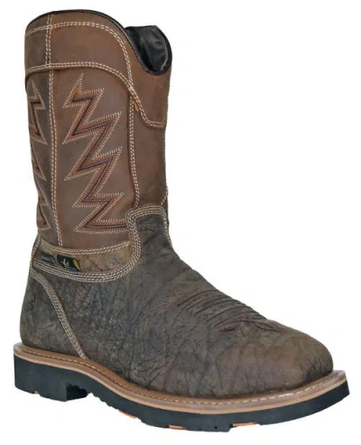Hoss Boot Company Hoss Fracker Composite Toe Met Guard Work Boot In Brown