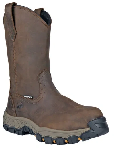 Hoss Boot Company Hoss Recon 11 Inch Composite Toe Wellington Work Boot In Brown
