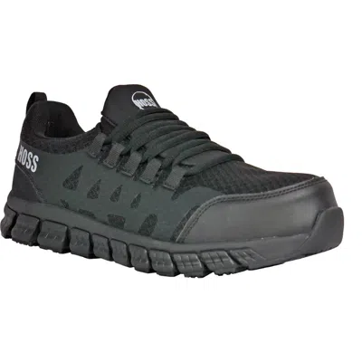 Hoss Boot Company Hoss Sparks Sd Composite Toe Static Dissipative Athletic Work Shoe In Black