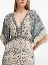 Hoss Intropia Amelia Embroidered Maxi Dress In Neutral