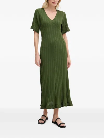 Hoss Intropia Anne Midi Dress In Green