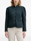 Hoss Intropia Buttoned Jacket In Green