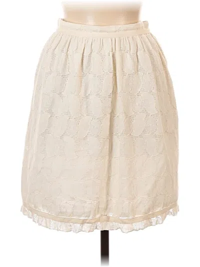 Pre-owned Hoss Intropia Casual Skirt In Ivory
