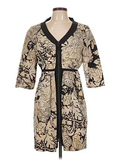 Pre-owned Hoss Intropia Cocktail Dress In Tan