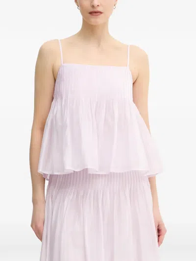 Hoss Intropia Coral Spaghetti-strap Top In Pink