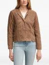 Hoss Intropia Embellished Buttoned Jacket In Brown