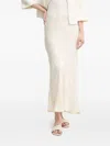 Hoss Intropia Embossed Satin Maxi Skirt In Neutral
