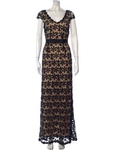 Pre-owned Hoss Intropia Floral Print Long Dress In Multicolor