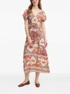Hoss Intropia Floral-print Maxi Dress In Brown
