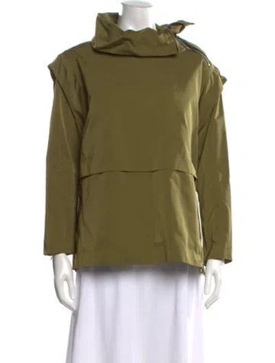 Pre-owned Hoss Intropia Long Sleeve Top In Green