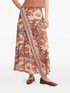Hoss Intropia Raina Floral-print Wrap Skirt In Multi