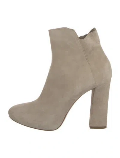 Pre-owned Hoss Intropia Suede Boots In Grey/neutrals