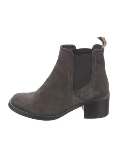 Pre-owned Hoss Intropia Suede Chelsea Boots In Brown