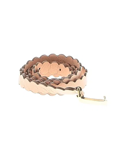 Pre-owned Hoss Leather Belt In Tan