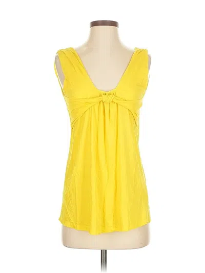 Pre-owned Hoss Sleeveless Blouse In Yellow