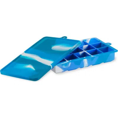 Host 1.25" Ice Cube Tray With Lid In Blue