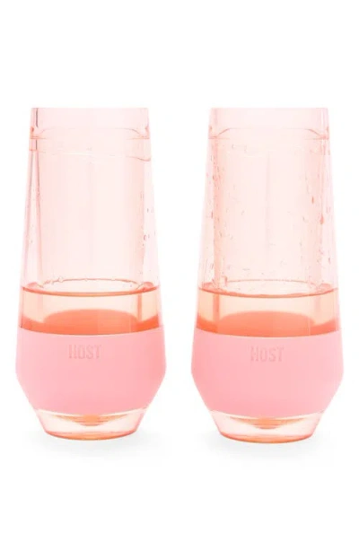 Host Champagne Freeze Cooling Cup Set Of 2 In Pink