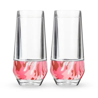 Host Champagne Freeze Cooling Cups In Pink Camo