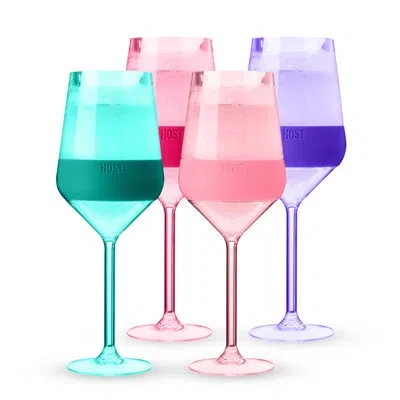 Host Chilling Stemmed Wine Freeze In Tinted Multicolor