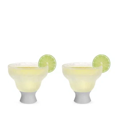 Host Glass Freeze Margarita Cooling Cup In Gray, Set Of 2 In Grey