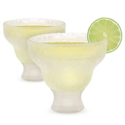 HOST HOST GLASS FREEZE MARGARITA COOLING CUP SET OF 2
