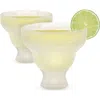 Host Glass Freeze Margarita Cooling Cup Set Of 2 In Clear