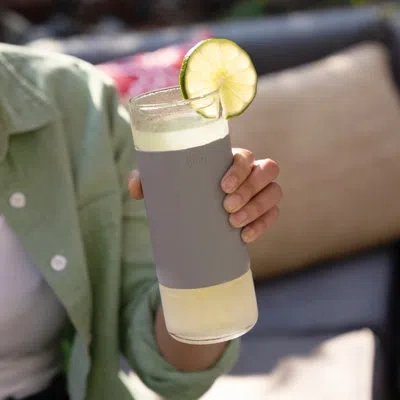 Host Glass Highball Freeze Cooling Cups In Gray, Set Of 2 In Grey
