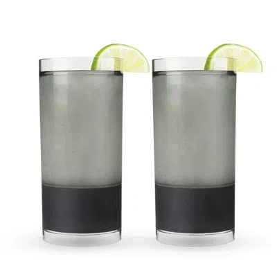 Host Highball Freeze Cooling Cup In Tinted Gray In Black;gray