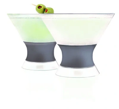 Host Martini Freeze Cooling Cup Set Of 2 In Transparent
