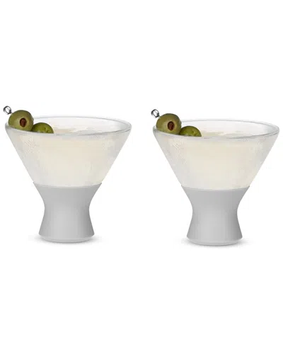 HOST HOST SET OF 2 GLASS FREEZE™ MARTINI GLASSES