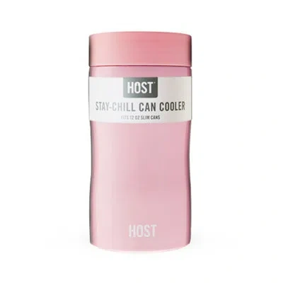 Host Stay-chill Slim Can Cooler In Pink
